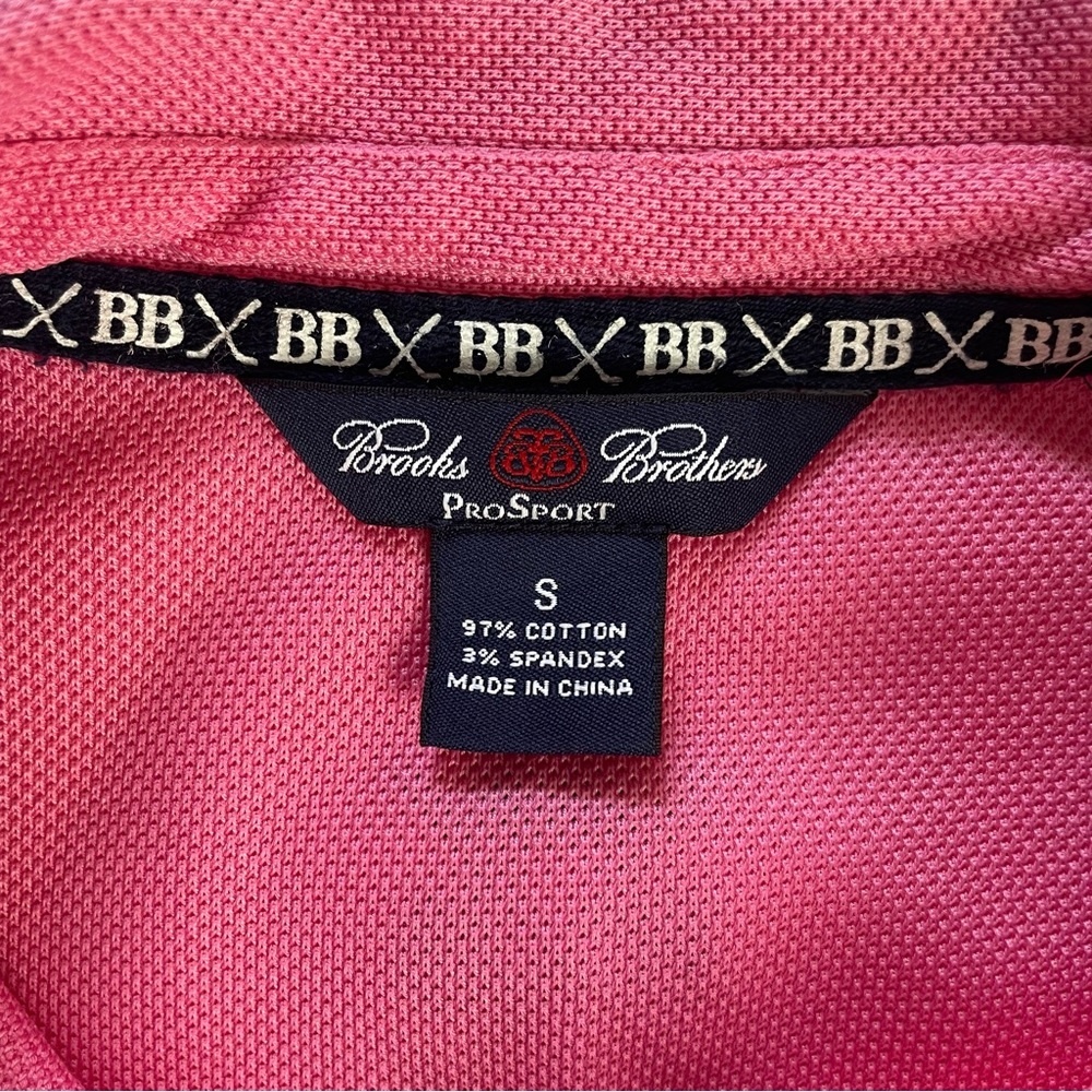 Brooks Brothers Pro Sport Polo Pink Size Small - Picture 5 of 8